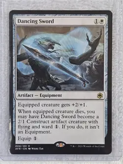 MTG Dancing Sword Adventures in the Forgotten Realms #8 Card Rare NM - Image 5