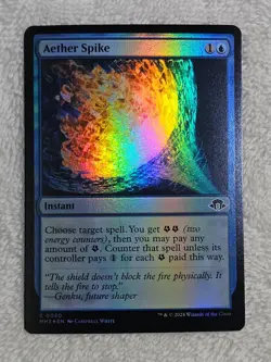 MTG Aether Spike FOIL Modern Horizons 3 (MH3) #50 Magic Gathering Card NM - Image 1