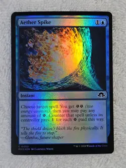 MTG Aether Spike FOIL Modern Horizons 3 (MH3) #50 Magic Gathering Card NM - Image 2