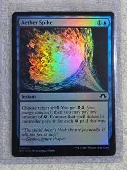 MTG Aether Spike FOIL Modern Horizons 3 (MH3) #50 Magic Gathering Card NM - Image 4