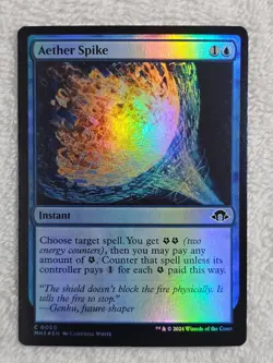 MTG Aether Spike FOIL Modern Horizons 3 (MH3) #50 Magic Gathering Card NM - Image 1