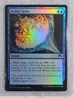 MTG Aether Spike FOIL Modern Horizons 3 (MH3) #50 Magic Gathering Card NM - Image 4