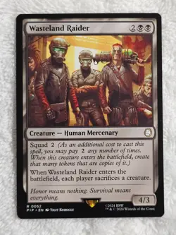 MTG Wasteland Raider #52 Universes Beyond: Fallout Magic Card Rare NM - Image 2