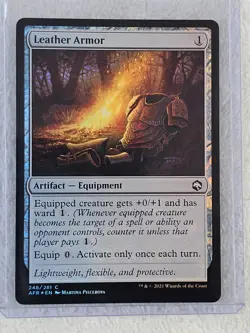 MTG Leather Armor FOIL - Adventures in the Forgotten Realms # 248 Near Mint - Image 5