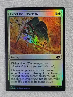 MTG Expel the Unworthy FOIL Modern Horizons 3 (MH3) #25 Magic Card NM - Image 2