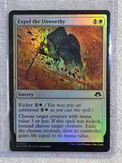MTG Expel the Unworthy FOIL Modern Horizons 3 (MH3) #25 Magic Card NM - Image 4