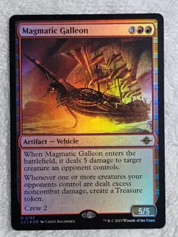 MTG Magmatic Galleon FOIL - The Lost Caverns of Ixalan #157 Magic Card Rare NM - Image 1