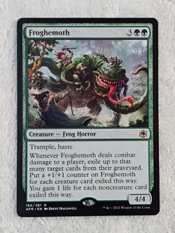 MTG Froghemoth #184 Adventures in the Forgotten Realms Card Rare NM - Image 1