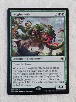 MTG Froghemoth #184 Adventures in the Forgotten Realms Card Rare NM - Image 2