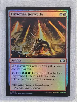 MTG Phyrexian Ironworks FOIL Modern Horizons 3 (MH3) #130 Magic Card U NM - Image 5