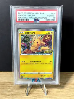 Pokemon Promo #124 Pika Pika Campaign Pikachu PSA 10 - Image 1