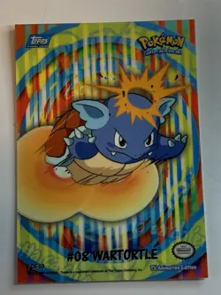 2000 Topps Pokemon TV Wartortle #08 Stick-Ons Sticker 1 of 10 (B) - Image 1