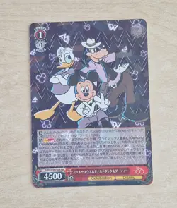 Mickey + Donald & Goofy DDS/S104-054 RR Foil Holo Card Disney 100 Weiss Schwarz - Image 1