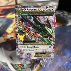 Pokemon Card Mega M Rayquaza EX 76/108 Holo Celebrations 25th Anniversary NM - Image 1