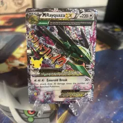 Pokemon Card Mega M Rayquaza EX 76/108 Holo Celebrations 25th Anniversary NM - Image 1