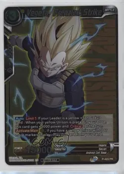 2017 Dragon Ball Super Card Game Promos Vegeta Frenzied Strike #P-423 12pb - Image 1