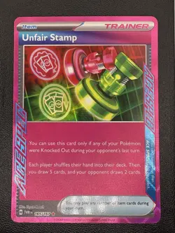 Unfair Stamp TWM 165/167 Twilight Masquerade Ace Spec Item Holo Card Pokemon NM - Image 1