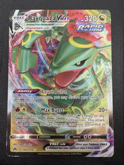 Rayquaza Vmax 102/159 Crown Zenith Full Art Ultra Rare Holo Card Pokemon TCG NM - Image 1