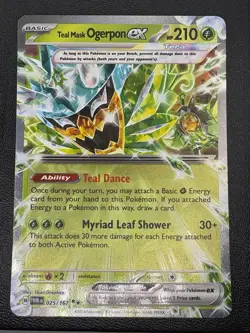 Teal Mask Ogerpon Ex TWM 025/167 Twilight Masquerade Rare Card Pokemon TCG NM - Image 1
