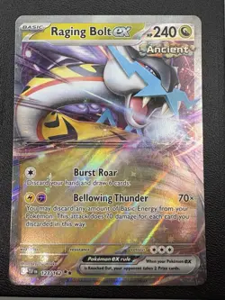 Raging Bolt Ex TEF 123/162 Temporal Forces Double Rare Holo Card Pokemon TCG NM - Image 1