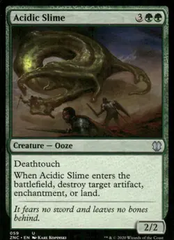 Acidic Slime 059 Zendikar Rising MTG Magic the Gathering card - Image 1