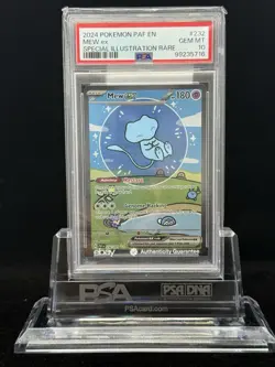 Pokemon TCG Mew EX Bubble Mew Sir Alt Art Paldean Fates Card 232/091 PSA 10 - Image 2
