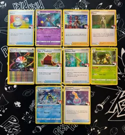 Play! Pokemon Stamp SWSH Era Card Bundle - 10 Cards (9 Holo + 1 Reverse Holo) - Image 1