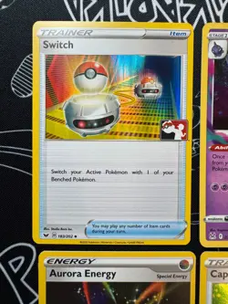 Play! Pokemon Stamp SWSH Era Card Bundle - 10 Cards (9 Holo + 1 Reverse Holo) - Image 2