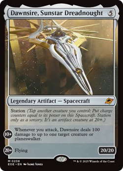 Dawnsire, Sunstar Dreadnought FOIL Edge of Eternities NM CARD ABUGames - Image 1