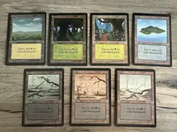 MTG Magic The Gathering Beta Land Set Complete (B) - Image 3