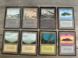 MTG Magic The Gathering Beta Land Set Complete (A) - Image 1