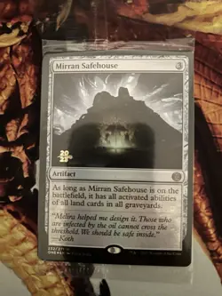 1x Mirran Safehouse MTG Phyrexia: All Will Be One Rare Prerelease Foil NM Sealed - Image 1