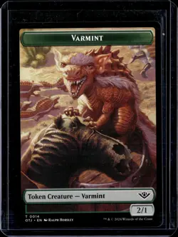 Plot 20 / Varmint 14 - Token - OTJ - NM - MTG Magic the Gathering - Image 2