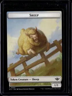 Plot 20 / Sheep 4 - Token - OTJ - NM - MTG Magic the Gathering - Image 2