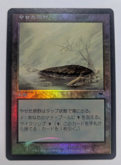 Magic Mtg Japanese FOIL Onslaught Barren Moor near mint - Image 1