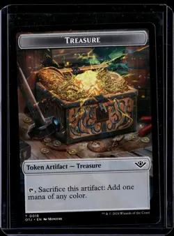 Plot 20 / Treasure 18 - Token - OTJ - NM - MTG Magic the Gathering - Image 2