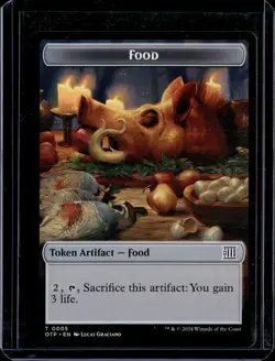 Plot 20 / Food 5 - Token - OTJ - NM - MTG Magic the Gathering - Image 2