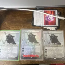 Mtg Ruthless Captain Tezzeret Japanese 1 Piece Borderless Version Foil 3 Pieces - Image 1