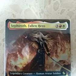 Mtg Ff Fic 182 Fallen Hero Sephiroth Expansion Art Foil 1 Piece - Image 2