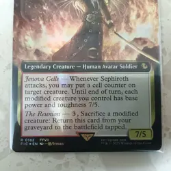 Mtg Ff Fic 182 Fallen Hero Sephiroth Expansion Art Foil 1 Piece - Image 3