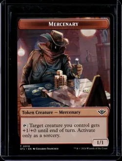 Plot 20 / Mercenary 10 - Token - OTJ - NM - MTG Magic the Gathering - Image 2