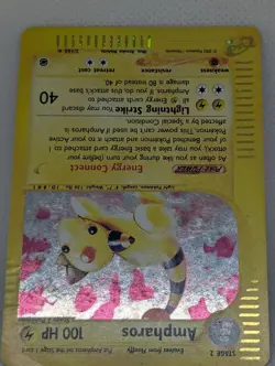 Ampharos 002/165 Expedition Base Set Holo Ultra Rare Pokemon TCG Nintendo MP - Image 4