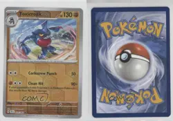Toxicroak Reverse Foil Pokemon Shrouded Fable #024 1i8g - Image 3