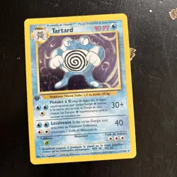 Pokemon Base Set 1st Edition FRENCH Poliwrath Tartard 13/102 PSA 9 - Image 1