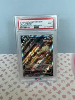 Pokemon Flareon v SWSH179 2021 PSA 9 Graded English Promo - Image 1