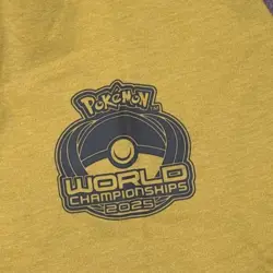 2025 Pokemon World Championships Pikachu Yellow Large Shirt Exclusive merch - Image 4