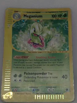 Meganium 018/165 Expedition Base Set Holo Rare Pokemon TCG Nintendo HP - Image 3