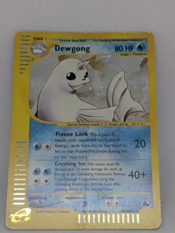Dewgong H6/H32 Skyridge Holo Ultra Rare Pokemon TCG Nintendo e-reader vintage HP - Image 3