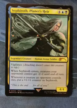 Sephiroth, Planet's Heir - Promo FOIL - Final Fantasy 0004 Magic the Gathering - Image 1
