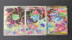 Bulbasaur Ivysaur Venusaur AR SAR Set 087/063 Mega Brave Pokemon Japanese NM F/S - Image 1